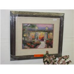 Thomas Kinkade print: "Studies in the Garden"