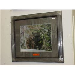 Signed James T. Jones print: "The Hunter"