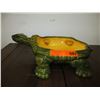 Image 1 : Large glazed ceramic turtle - plant holder