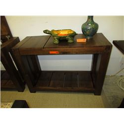 NEW - Console table with flip-up storage