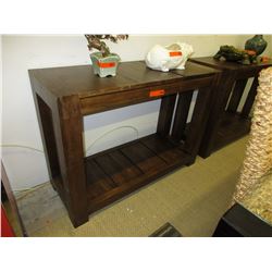 NEW - Console table with flip-up storage