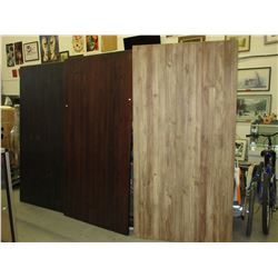 3 New wood tables with legs
