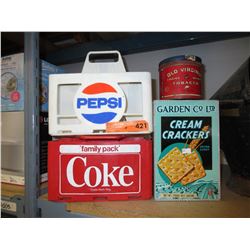 Vintage tins & other memorabilia