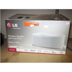 LG wireless speaker with dual dock