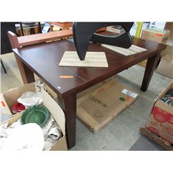 New - Dining table with built-in pop up leaf