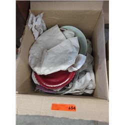 Half a case of new plates and bowls