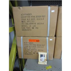 2 Cases of new mini picture frames