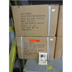 2 Cases of new mini picture frames