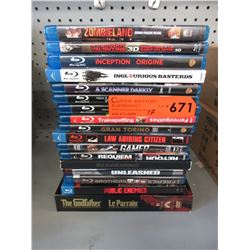 17 Used Blue-ray and DVD movies