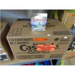 Case of Cascade dishwasher samples