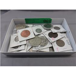 Box filled with unsorted/unknown coins