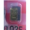 Image 1 : 2 x .995 Fine Gold Bars - 0.025 grams each