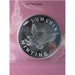 1/2 Oz.- Sunshine Minting round - .999 Fine Silver