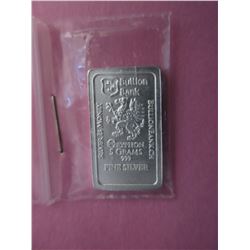 .999 Fine Silver "Gryphon" bar - 5 gram