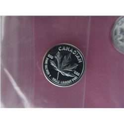 4 x .999 Fine Silver "Canada Maple Leaf" Rounds