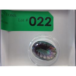 HUGE! 37 CT Oval cut Mystic topaz loose gemstone