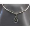 Image 1 : Black & White Double Infinity Diamond Necklace