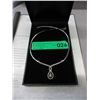 Image 2 : Black & White Double Infinity Diamond Necklace