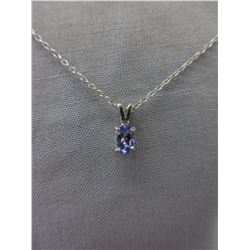 .55 CT Oval cut Tanzanite necklace