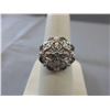 Image 1 : Tri-colour filigree design flower ring