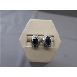New 1.20 TCW Blue Oval Sapphire earrings
