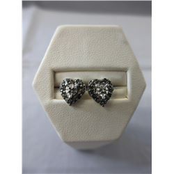 New Sterling Silver Heart Earrings