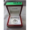 Image 2 : Double swirl ring set with Black Diamond