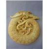 Image 2 : Hand carved 360 CT Honey Jade dragon