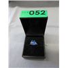 Image 2 : Tanzanite solitaire ring set in Sterling Silver