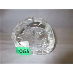Signed Capredoni crystal sculpture