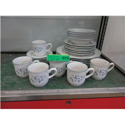 Stoneware dish set - Ashberry - 29 pieces