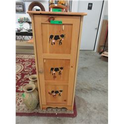 Small pine storage cupboard