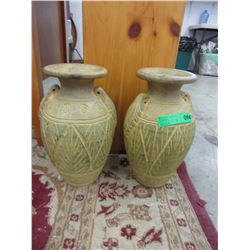 2 Pottery urns