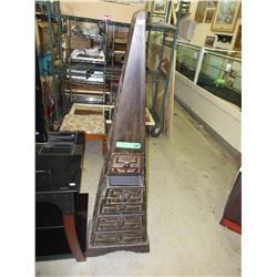 Triangular decorative storage cabinet