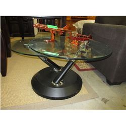 Used glass top coffee table