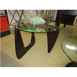 NEW - Round glass top coffee table
