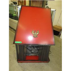 Vintage  - Red electric fireplace