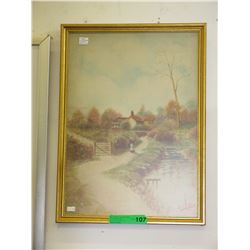 Framed J. E. Catlin print