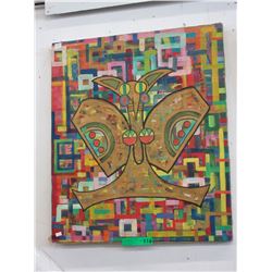 1960's Abstract painting signed Lennox