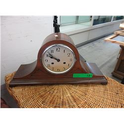 Wood mantle clock by Black Forest Clock Co.