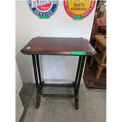 Vintage wood accent table