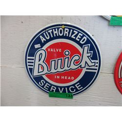 12" Buick tin sign - replica