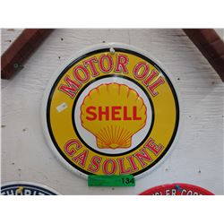 12" Shell tin sign - replica