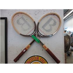 2 Vintage  Bjorn Borg  Bancroft tennis rackets