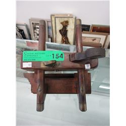 Vintage wood & brass plow plane