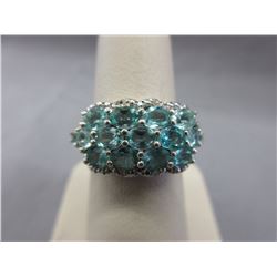 Diamond & Apatite Cluster Ring
