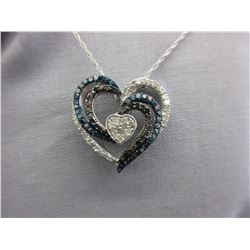 Ladies Diamond Heart-Shape Necklace