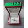 Image 2 : 14KT White Gold Pearl & Diamond Ring