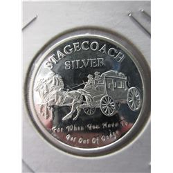 Stagecoach design Silver Round