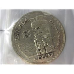 1958 Canadian $1.00 Coin